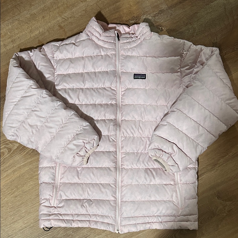 Patagonia Kids Light Pink Puffer Coat
